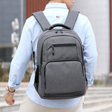 Teenage Boys School Backpack with USB Port Waterproof Travel Bag