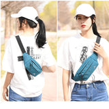 OKKID Small Waist Bag for Running Mobile Phone Bag Outdoor Sports Chest Bag