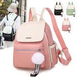 Women's Casual Travel Backpack Small School Bag Pink Green Bagpack