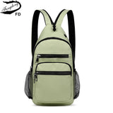 Women Mini Backpack Waterproof Nylon Small Crossbody Bag Girls Chest Bag