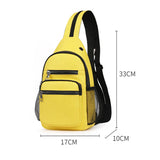 Women Mini Backpack Waterproof Nylon Small Crossbody Bag Girls Chest Bag