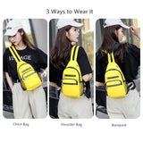 Women Mini Backpack Waterproof Nylon Small Crossbody Bag Girls Chest Bag