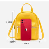 Small Leather Backpack for Women Mini Shoulder Bag