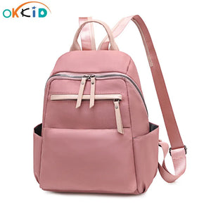 Small School Backpack for Women, Casual Travel Bag, Pink Girls Bag