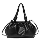 Women's Pu Leather Shoulder Bag Dumpling Clip Purse