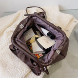 Women's Pu Leather Shoulder Bag Dumpling Clip Purse