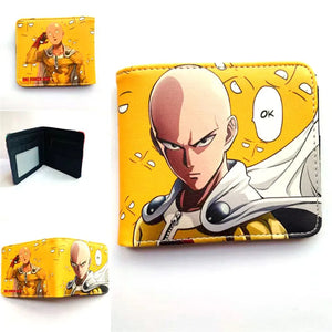 One Punch Man Saitama Wallet Anime Short Wallets PU Purse Young Men and Women Co