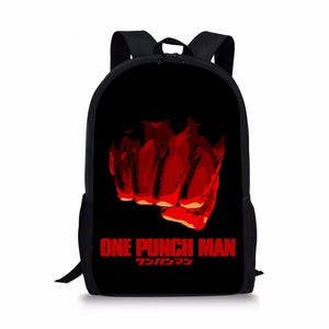ONE PUNCH-MAN Style Large Schoolbag Student School Backpack Waterproof Bagpack
