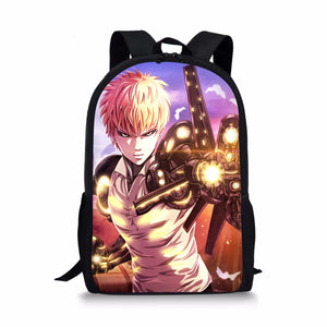 ONE PUNCH-MAN Style Large Schoolbag Student School Backpack Waterproof Bagpack