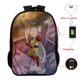 One Punch-Man USB Charging Laptop Backpack
