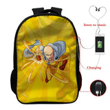 One Punch-Man USB Charging Laptop Backpack