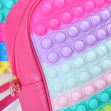 Girls' Rainbow Schoolbag Kindergarten Backpack Shoulder Bags