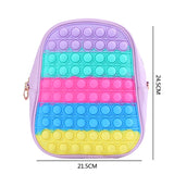 Girls' Rainbow Schoolbag Kindergarten Backpack Shoulder Bags