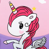 Girls School Pink Backpack Unicorn Cartoon Printing