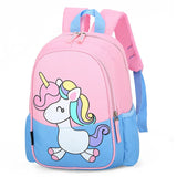 Girls School Pink Backpack Unicorn Cartoon Printing