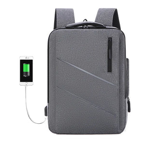 Men's Laptop Backpack with USB Charging Port