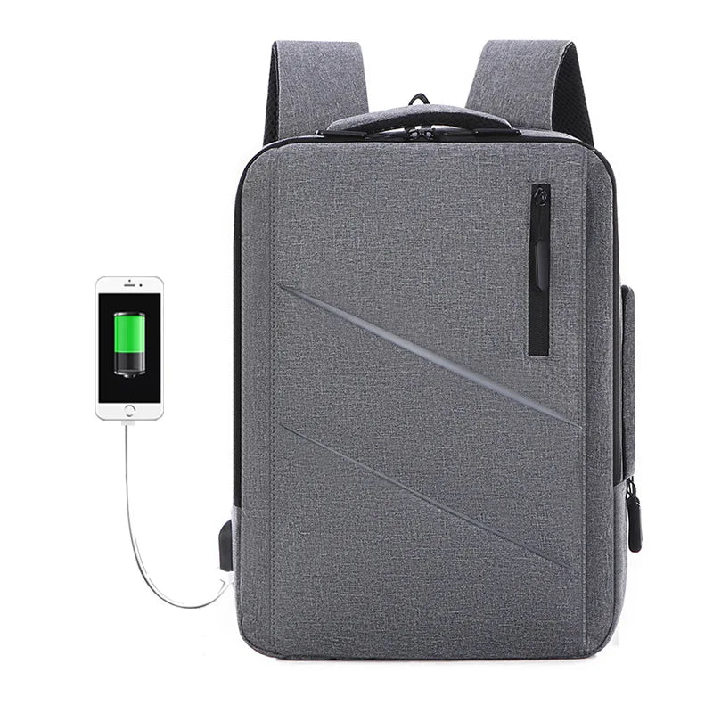 Men's Laptop Backpack with USB Charging Port