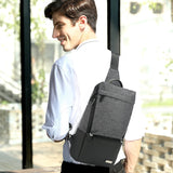 Men's Crossbody Bags USB Chest Bag Messenger Bag Nylon Shoulder Bags