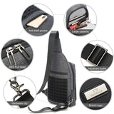 Men's Chest Bag Chest Pack Waterproof Sling Shoulder Strap Bag Male