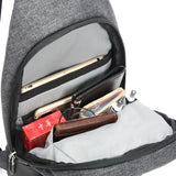 Men's Chest Bag Chest Pack Waterproof Sling Shoulder Strap Bag Male