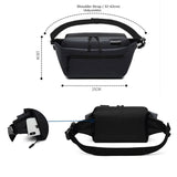 Waterproof Men Waist Bag Fanny Pack Shoulder Belt Bag Male Phone Pouch Bags Trav