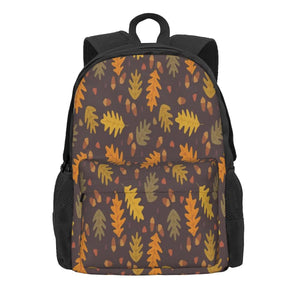 Oak Leaves Backpack Men's Bag Women's Kids Female