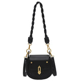 Leather Saddle Bag Women Crossbody Handbag Purse