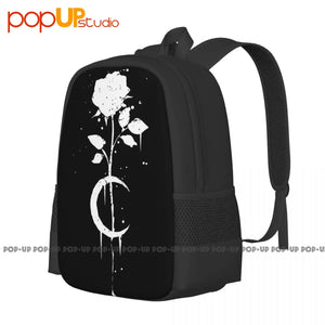 Occult Moon Rose Witchcraft Backpack with Large Capacity