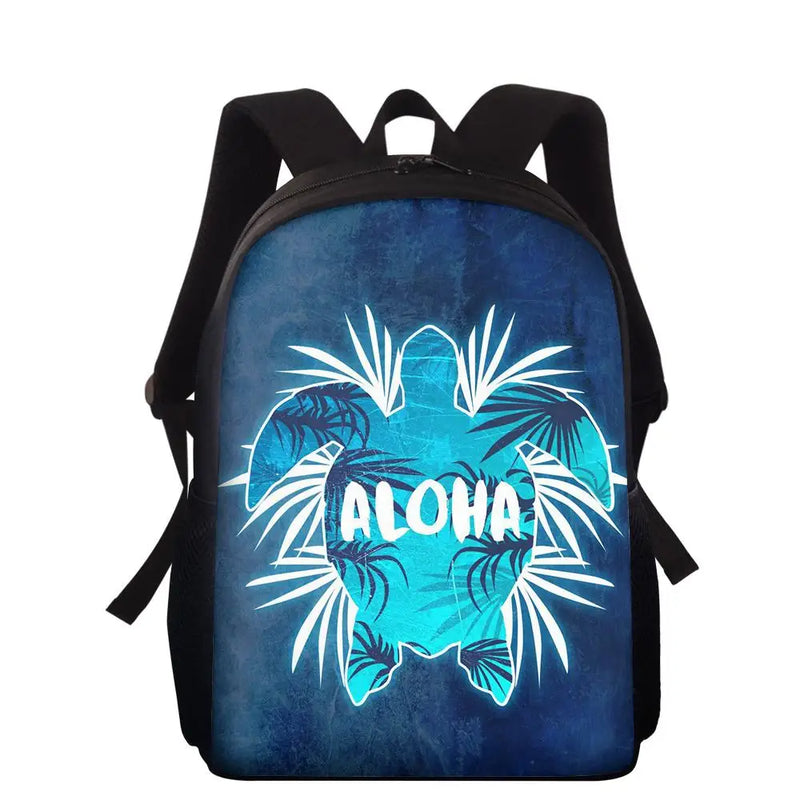 Ocean Turtle Print Children's Backpack School Bag
