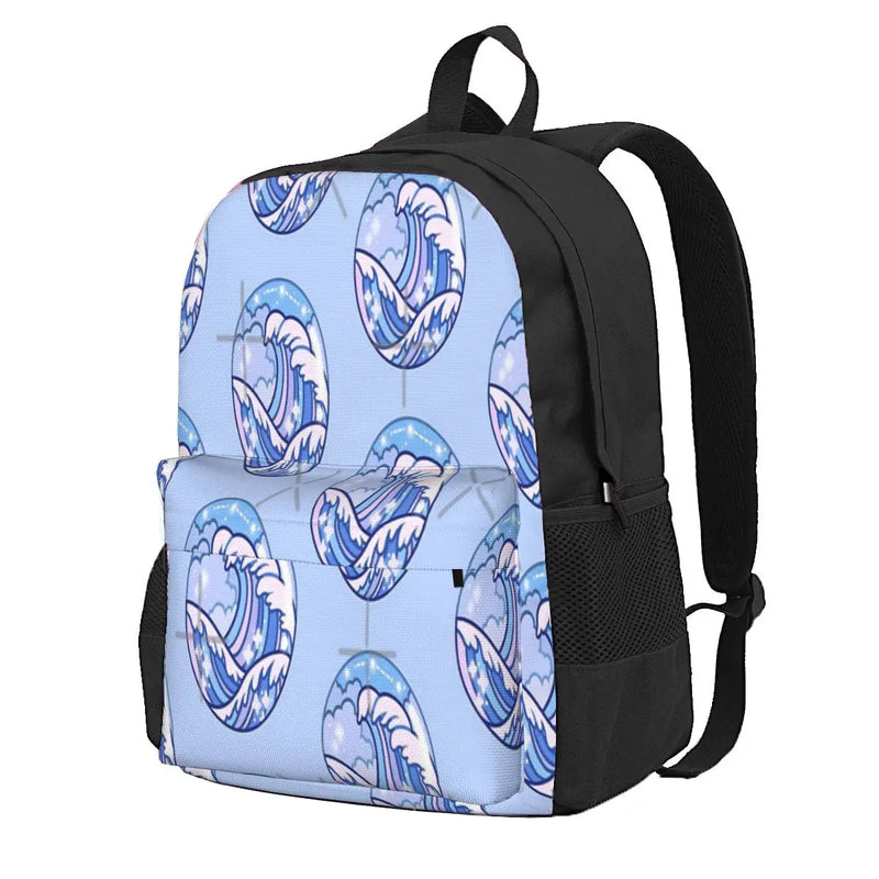 Ocean Waves Backpacks Men's Backpacks Bags For Women Mens Backpacks