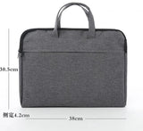 Canvas Conference Bag Zipper File Bag Waterproof Briefcase