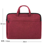 Canvas Conference Bag Zipper File Bag Waterproof Briefcase