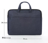 Canvas Conference Bag Zipper File Bag Waterproof Briefcase