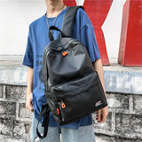 Men's Business Backpack Ultralight Waterproof PU Leather