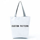 Oil Painting Printed Shopping Bag Eco-Friendly Foldable Women Shoulder Bag