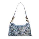 Oil Painting Printed Underarm Bag Retro Women Totes Shoulder Bags