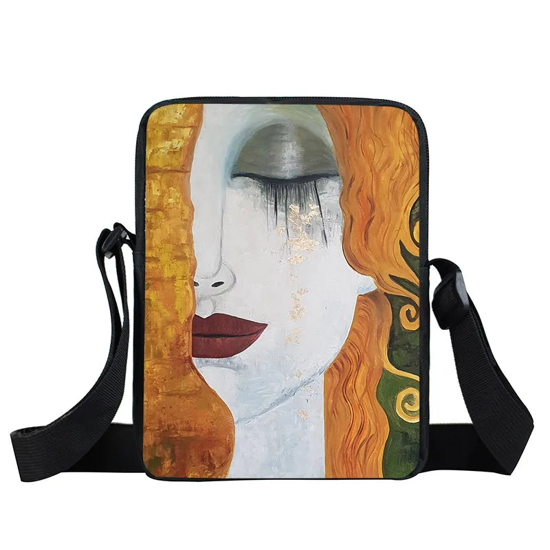 Gustav Klimt Women Handbag Oil Painting Shoulder Bag