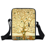 Oil Painting Tear/Women Handbag Gustav Klimt Ladies Canves Shoulder Bags