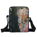 Oil Painting Tear/Women Handbag Gustav Klimt Ladies Canves Shoulder Bags
