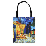 Oil Painting Tote Bag Lightweight Foldable Retro Big Capacity Shopping Bag