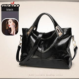Oil Wax Leather Handbags High Shoulder Bags Ladies Handbags PU women bags