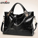 Oil Wax Leather Handbags High Shoulder Bags Ladies Handbags PU women bags