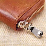 Oil Wax Cow Leather Key Holder Men Women Multifunctional