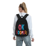 Ok Boomer 2 Backpacks Men's Backpacks Bags For Women Man Bag Man Backpack