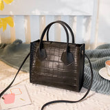 OkoLive Crocodile Crossbody Handbag Vintage Style Shoulder Tote
