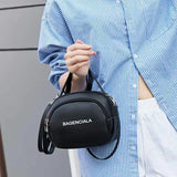 OkoLive Small Round Bag One Shoulder Diagonal Student Summer Handbag