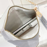 OkoLive Crocodile Zipper Shoulder Bag for Women