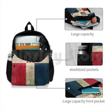 Distressed Vintage Flag Of Dominican Republic Outdoor Hiking Backpack