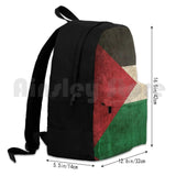 Vintage Palestinian Flag Outdoor Hiking Backpack