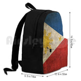 Vintage Filipino Flag Outdoor Hiking Backpack